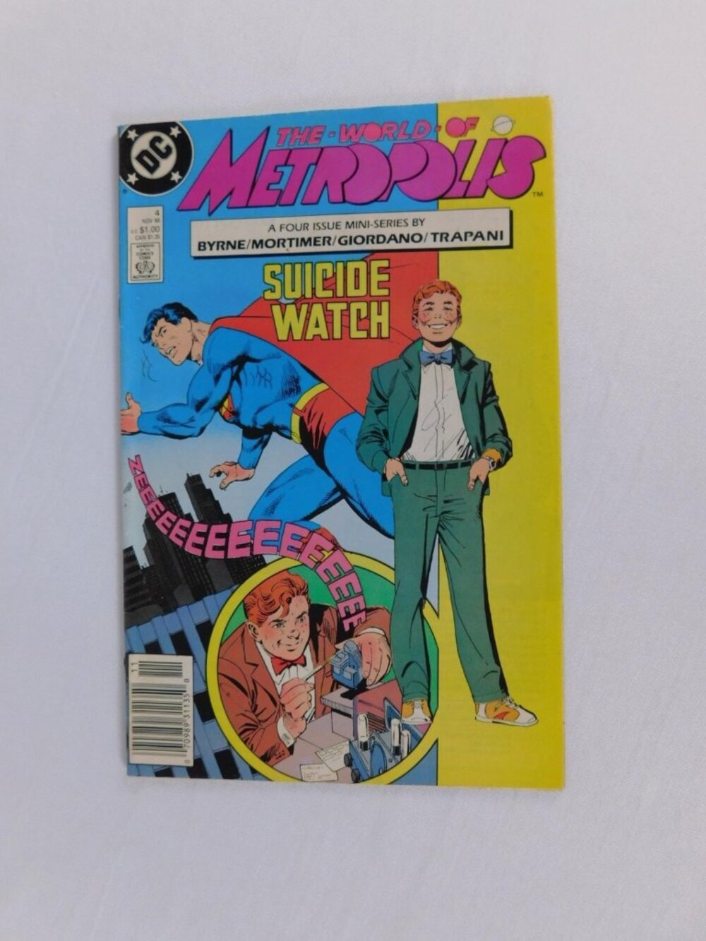 Vintage The World Of Metropolis #4 1988 DC Comics Suicide Watch First Printing